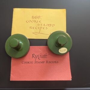 Green Rycraft Cookie Stamps Recipe Book Scandinavian Vintage 1980, 1985